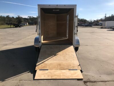 Quality Cargo 6x10 TA Trailer - White, Ramp, Side Door, Extra Height, 5K Axles, I-Beam Main Rails - Image 12