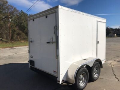 Quality Cargo 6x10 TA Trailer - White, Ramp, Side Door, Extra Height, 5K Axles, I-Beam Main Rails - Image 11