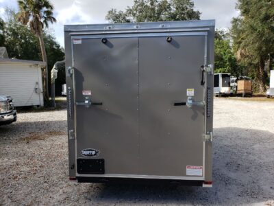 Quality Cargo 6x12 SA Trailer - Pewter, Ramp, Side Door, Extra Height, Insulated - Image 5