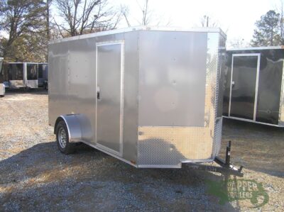 Quality Cargo 6x12 SA Trailer - Pewter, Ramp, Side Door, Extra Height - Image 12