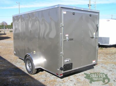Quality Cargo 6x12 SA Trailer - Pewter, Ramp, Side Door, Extra Height - Image 5