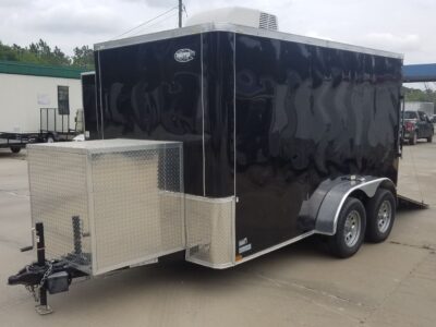 Quality Cargo 6x12 TA Trailer - Black, Ramp, Side Door, Extra Height, Electrical, Interior Wall, Many Options - Image 2
