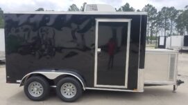 Quality Cargo 6x12 TA Trailer - Black, Ramp, Side Door, Extra Height, Electrical, Interior Wall, Many Options