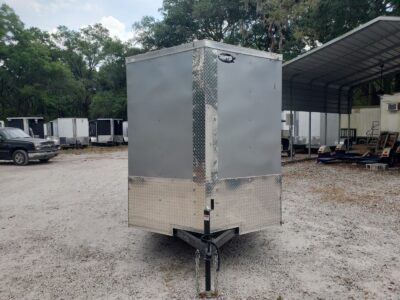 Quality Cargo 6x14 SA Trailer - Silver Frost, Ramp, Side Door, Extra Height - Image 16