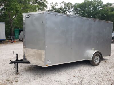 Quality Cargo 6x14 SA Trailer - Silver Frost, Ramp, Side Door, Extra Height - Image 3