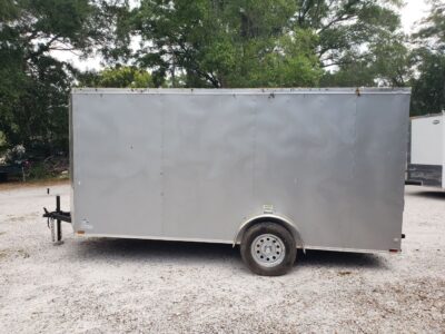 Quality Cargo 6x14 SA Trailer - Silver Frost, Ramp, Side Door, Extra Height - Image 5