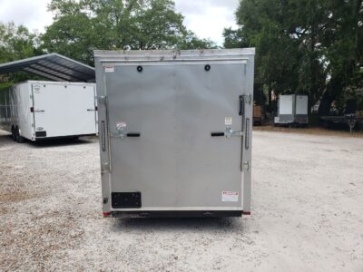 Quality Cargo 6x14 SA Trailer - Silver Frost, Ramp, Side Door, Extra Height - Image 9