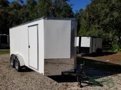 Quality Cargo 6x14 TA Trailer - White, Ramp, Side Door, Extra Height - Image 14