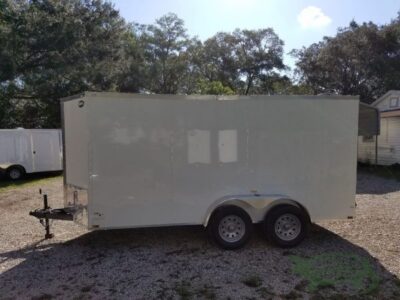 Quality Cargo 6x14 TA Trailer - White, Ramp, Side Door, Extra Height - Image 3