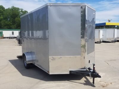 Quality Cargo 7x12 SA Trailer - Silver Frost, Ramp, Brakes, Extra Height - Image 14
