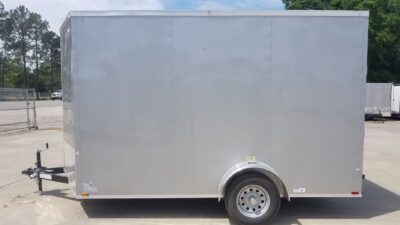 Quality Cargo 7x12 SA Trailer - Silver Frost, Ramp, Brakes, Extra Height - Image 5