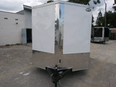 Quality Cargo 7x12 SA Trailer - White, Ramp, Side Door, Brakes, Extra Height, Heavy Duty Walls and Floor - Image 14