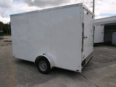 Quality Cargo 7x12 SA Trailer - White, Ramp, Side Door, Brakes, Extra Height, Heavy Duty Walls and Floor - Image 6