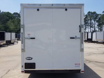 Quality Cargo 7x16 TA Trailer - White, Ramp, Side Door, Extra Height, Insulated, AC - Image 11
