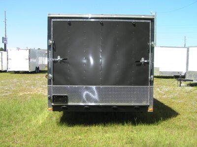 Quality Cargo 8.5x20 TA Trailer - Charcoal, Ramp, Side Door, D-Rings, 5K Axles, Finished Interior, Electrical, Cabinets, Extra Height - Image 6
