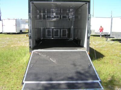 Quality Cargo 8.5x20 TA Trailer - Charcoal, Ramp, Side Door, D-Rings, 5K Axles, Finished Interior, Electrical, Cabinets, Extra Height - Image 5