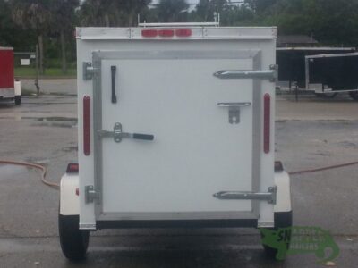 South Georgia Cargo 4x6 SA Trailer - White, Single Door - Image 7