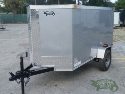 South Georgia Cargo 4x8 SA Trailer - Silver Frost, Single Door, Side Door - Image 2