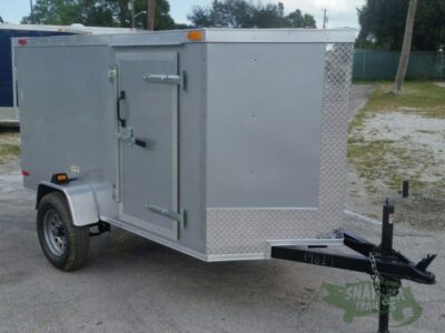 South Georgia Cargo 4x8 SA Trailer - Silver Frost, Single Door, Side Door - Image 13