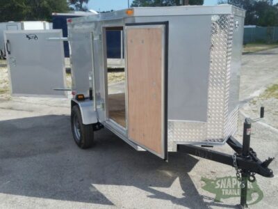 South Georgia Cargo 4x8 SA Trailer - Silver Frost, Single Door, Side Door - Image 12