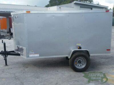 South Georgia Cargo 4x8 SA Trailer - Silver Frost, Single Door, Side Door - Image 3