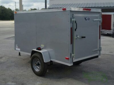 South Georgia Cargo 4x8 SA Trailer - Silver Frost, Single Door, Side Door - Image 5