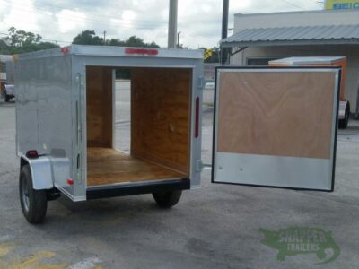 South Georgia Cargo 4x8 SA Trailer - Silver Frost, Single Door, Side Door - Image 4