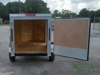 South Georgia Cargo 4x8 SA Trailer - Silver Frost, Single Door, Side Door - Image 6
