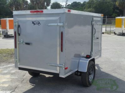 South Georgia Cargo 4x8 SA Trailer - Silver Frost, Single Door, Side Door - Image 9