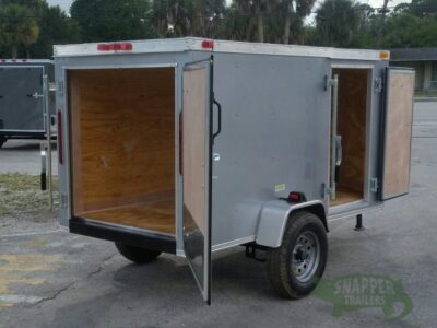 South Georgia Cargo 4x8 SA Trailer - Silver Frost, Single Door, Side Door - Image 8