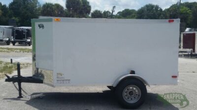 South Georgia Cargo 4x8 SA Trailer - White, Single Door, Side Door, Radial Tires - Image 2