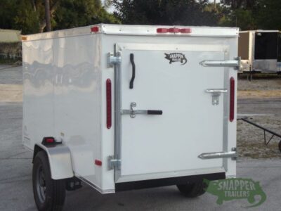 South Georgia Cargo 4x8 SA Trailer - White, Single Door, Side Door, Radial Tires - Image 13