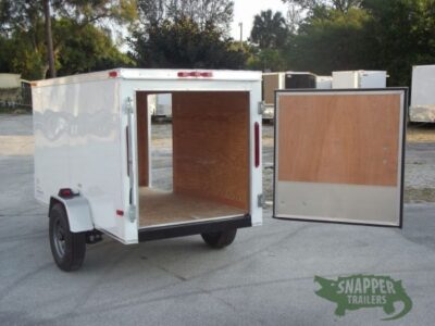 South Georgia Cargo 4x8 SA Trailer - White, Single Door, Side Door, Radial Tires - Image 12