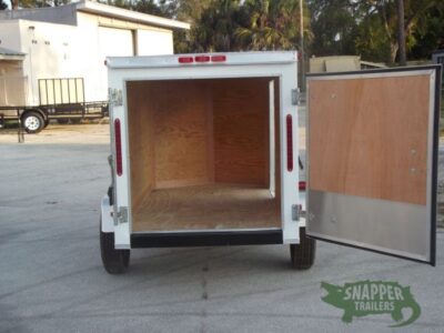 South Georgia Cargo 4x8 SA Trailer - White, Single Door, Side Door, Radial Tires - Image 11