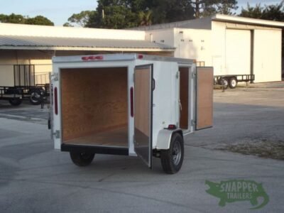 South Georgia Cargo 4x8 SA Trailer - White, Single Door, Side Door, Radial Tires - Image 9