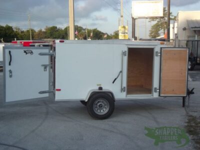 South Georgia Cargo 4x8 SA Trailer - White, Single Door, Side Door, Radial Tires - Image 7