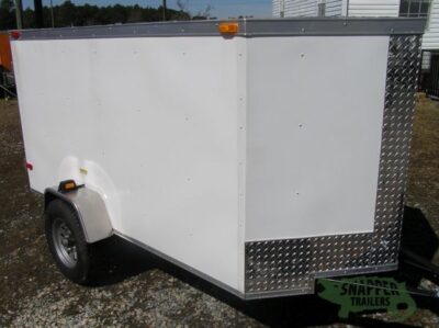 South Georgia Cargo 4x8 SA Trailer - White, Single Door
