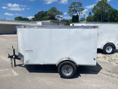 South Georgia Cargo 4x8 SA Trailer - White, Single Door - Image 3