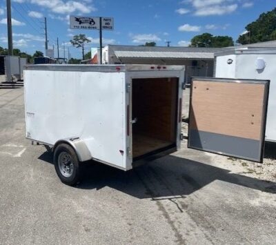 South Georgia Cargo 4x8 SA Trailer - White, Single Door - Image 6