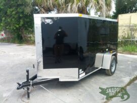 South Georgia Cargo 5x10 SA Trailer - Black, Ramp