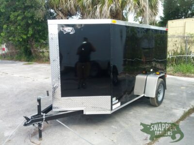 South Georgia Cargo 5x10 SA Trailer - Black, Ramp