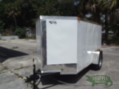 South Georgia Cargo 5x10 SA Trailer - White, Ramp, Side Door - Image 2