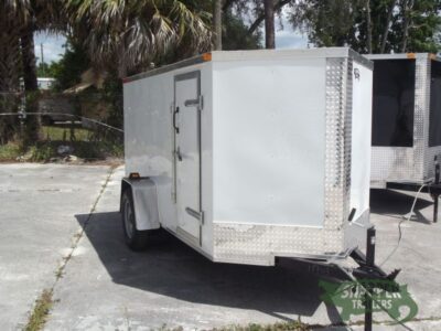 South Georgia Cargo 5x10 SA Trailer - White, Ramp, Side Door - Image 13