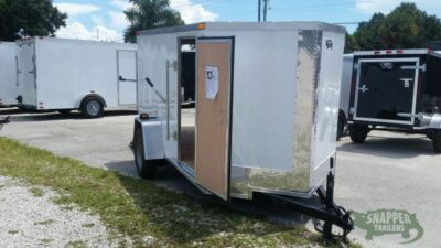 South Georgia Cargo 5x10 SA Trailer - White, Ramp, Side Door - Image 12
