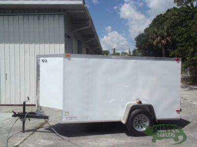 South Georgia Cargo 5x10 SA Trailer - White, Ramp, Side Door - Image 3