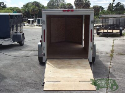 South Georgia Cargo 5x10 SA Trailer - White, Ramp, Side Door - Image 6