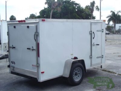 South Georgia Cargo 5x10 SA Trailer - White, Ramp, Side Door - Image 9