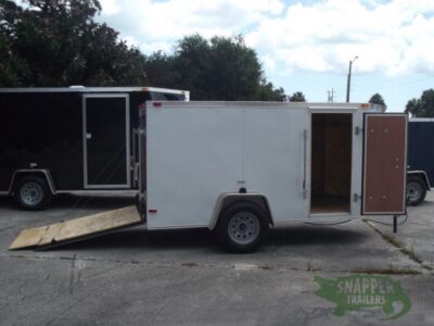 South Georgia Cargo 5x10 SA Trailer - White, Ramp, Side Door - Image 10