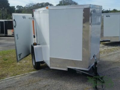 South Georgia Cargo 5x6 SA Trailer - White, Single Door - Image 11