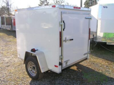 South Georgia Cargo 5x6 SA Trailer - White, Single Door - Image 5